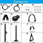 IRIS 34in1 Cable Pulley System for Exercise, Upgraded DIY Fitness Pulley Cable Machine Attachments for Triceps LAT Pulldown, Biceps Curl, Forearm, Shoulder - Home Gym Pulley System Equipment