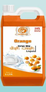 TRAYTEXT Dishwash with Orange for oil & washes off Kitchen Cleaner Dish Cleaning Gel 5L