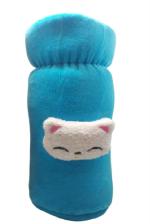 Manan Shopee Kids Blue Fabric Feeding Bottle Cover