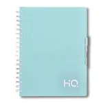 Navneet HQ| 5-Subject Notebook - Mint Green with PP cover| Spiral Bound Notebook| Single Line Notebook| B5 Size - 17.6 cm x 25 cm| 300 Pages| Pack of 1