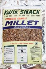 Kwik Snack Finger Millets Unpolished Pouch 200 GM