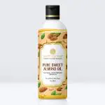 Earth Mantraa-Pure Sweet Almond Oil (100ml), Natural Cold Pressed Virgin Oil, Essential Oils for Glowing, Hydrated and Supple Skin, Suitable for all Skin & Hair Type.