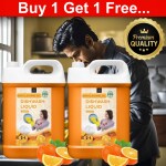 BLISS & BLUSH Dishwash Liquid Orange 10 Liter Combo pack of 2| Removes Tough Grease, Leaves No Residue