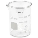 ABGILBOROSILICATE GLASS BEAKER 100ML. ONE UNIT