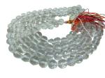 Feel Touch Mart Sphatik Quartz Gemstone Mala Bead Faceted Geometric Beads Mala