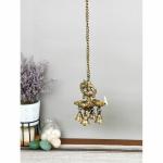 Brass Bird Chain Hanging Lamp With Bells