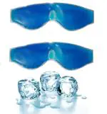 Zollyss 2Pcs Aqua Cooling Gel Relaxing Eye Mask for Dark Circles, Dry Eyes, Cooling Eyes, Pain Relief, Redness, Eye Patches, Sleeping Cool Pad Suitable for All Family Members Blue
