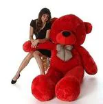 LVS TOYS Red Big Size Teddy Bear for Kids Playing, Girls & Children Gifting, Girls Playing & Couples Gift in 3 feet Long Size