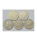 PMW - 1/4 Rupee Coins - Republic India Coins - Pack of 5 - Best Collection for Students - Different Years