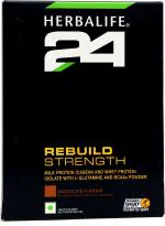 Herbalife Nutrition H24 Rebuild Strength with Milk Protein Whey Protein Isolate-Powder-500 g Plant-Based Protein (500 g, Chocolate)