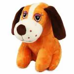 Webby Soft Animal Brown Dalmatian Dog Plush Toy 20 cm x 10 cm