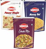 SATMOLA NAMKEEN COMBO : MOONG DAAL 350g + PANEER BHUJIA 300g + SHAHI MIX 300g