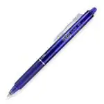 Pilot Frixion Clicker Erasable Roller Ball Pen | Tip Size - 0.7 MM | Retractable Pen With Dimpled Grip and In-built Eraser | Ink Colour - Blue | Pack of 24