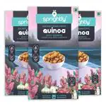 Sprightly Quinoa Puffs 270G Roasted Spicy Secrets Ancient Grain Gluten Free Vegan Highfibre Protein rich (90 G Each) Pack Of 3