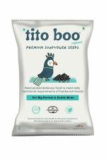 Tito Boo Veg Stripped Sunflower Seeds for Big Parrots & Exotic Large Birds (2Kg)