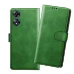 HANIRY Flip cover For Oppo A58 5G flip cover / A58 5G flip cover / Green