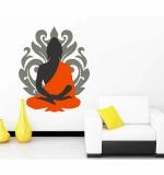 WOLPEP Multicolor Vinyl Buddha Wall Sticker