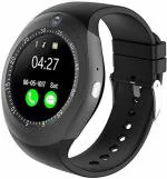 SYN SONS Black V9 Bluetooth Wireless Smartwatch (Free Size)