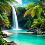 Love Creation A4 Size poster print for creative wall art- ocean-serenade-11630( Sticker)