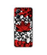 Casotec Canada Leaves Flag Design Printed Silicon Soft TPU Back Case Cover Realme C33 4G
