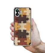 Casotec Puzzle Pattern Design Printed Silicon Soft TPU Back Case Cover for Nothing Phone (2) 5G