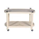 Nilkamal TBL08 Plastic Center Table (Marble Beige)