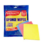sponge pack of 5 cellulose made ideal for household cleaning reusable multipurpose sponge wipes
