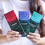 Ambriona Vegan Dark Chocolate Bar Gluten Free, 55% to 80% Cocoa with Single Origin Chocolates, Pack of 3 x 50g, Diwali Gift Pack