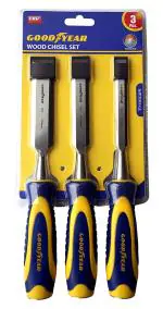 GOODYEAR Chisel , Chisel Tool Set , 3Pcs Wood Chisel Set, Sizes(1