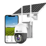 ApnaCam 4G Smart Solar Two-Way Audio Built-in Siren Color Night Vision Waterproof Security Camera (4 Channel)