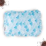 Bumtum Rai Mustard Seeds Pillow For Newborn Baby-Round Head Shaping Baby Pillow |Neck Support Pillow, 0-12 Months (Bubble Print, Blue)