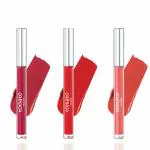 Flicka 3 Tomato Liquid Lipstick Combo -Pink, Tomato Red & Coral |Non Transfer Liquid Matte Lipstick