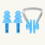 MAPACHE Swim Silicone Nose Clips Waterproof Swimming Nose Plugs Ear And Nose Plug for Adults & Kids, Ear Nose Protector Color (Blue)