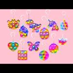 SV Traders Pop It Pop Its Rainbow Fidget Toys Poppet Push Pop Bubble Fidget Popping