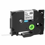 HAIDERY HARDWARE AUTM GreenCycle Multicolor Laminated Tape Black on White Tz211 Tze211 Label Tape Compatible for Brother P Touch Label Makers Printers (6mm) (Pack of 1)