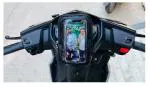 TRYFLY Mobile Holder for Scooty Scooter Activa Jupiter EVs Premium X2 Mount Bag Bike Mobile Holder (Black)