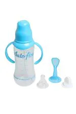 Auto Flow Blue Polypropylene and Plastic President Feeding Bottle 250ml (Pack of 2)
