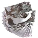 Gdc Silver Paper Aluminium Foil Pouches[4'/6'inch] (Pack Of 50)