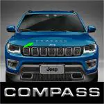 Carmetics Black Plastic Accessories Name Logo Emblem Stickers 3D Sticker For Jeep