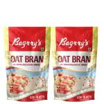 Bagrry's Oat Bran | High in Fibre & Protein | Good Digestive Health | Helps Reduce Cholesterol & Manges Weight, 400g Pouch, Pack of 2
