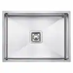 ZAP SS-304 Grade Matte Finish Single Bowl Kitchen Sink 24 x 18 x 10 inch