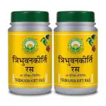 Basic Ayurveda Tribhuvan Kirti Ras 40 Tablets Pack of 2