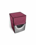 The Furnishing Tree Washing Machine Cover Maroon Compatible for LG 8 Kg Front Loading FHV1408ZWW