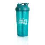 Fitkit Classic 700 ml capacity Gym Shaker Bottle (Teal color, 1 Pcs.)