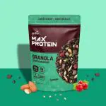 RiteBite Max Protein Almond Choco Crunchy Granola, 10g Protein Rich Breakfast Cereals, 5g Fiber Pouch