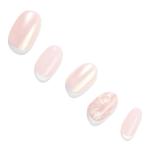 DASHING DIVA Glaze Pink Wave | Artificial Nails I Korean Nail Art | Short | Square Shaped Nails | Nail Stickers