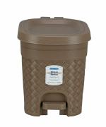 Kolorr Stitch Pedal Waste Bin Modern Design Trash Can Plastic Dustbin - 4L (Brown),Small