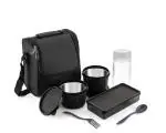 CRONUS Premium Quality Stainless Steel Lunch Box With Bag For School, College & Office 4 Containers Lunch Box (1500 ml, Thermoware)