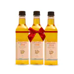 Ghaanika Cold Pressed Groundnut Oil 1 Litre (Pack of 3) | 100% Pure & Peanut Oil | Unrefined & Zero Additives | Ground Nut Oil for Healthy Cooking | Moongphali Ka Tel | Groundnut Oil 1000 ML