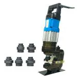 VOLTZ MHP-25 Hydraulic Punching Tools Hydraulic Hole Punching Thick Range 11-25.5mm (5 dies) Hydraulic Metal Hole Puncher Manual Oil Return Switch, Hydraulic Hole Punch Machine 2000W